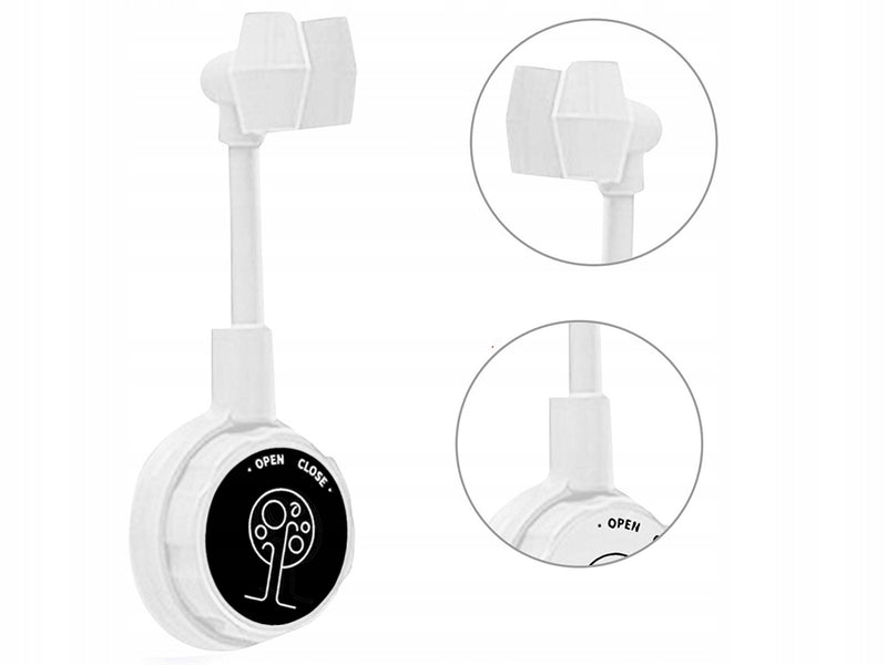 Self-adhesive Shower Head Holder With Suction Cup - White - Universal Shower Head &amp; - Adjustable - Hand Shower Holder - Shower Head Wall Holder - Without Drilling &amp; Screws