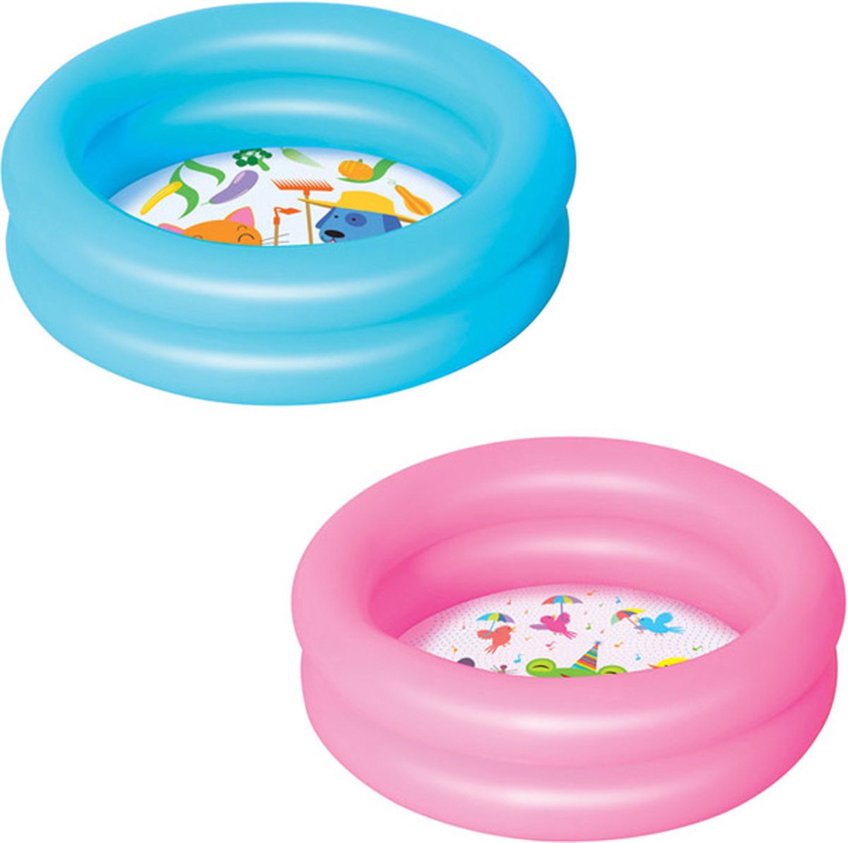 Bestway - Inflatable Baby Pool - PVC - Pink - 21 Liters - 61 cm diameter - Toddler pool