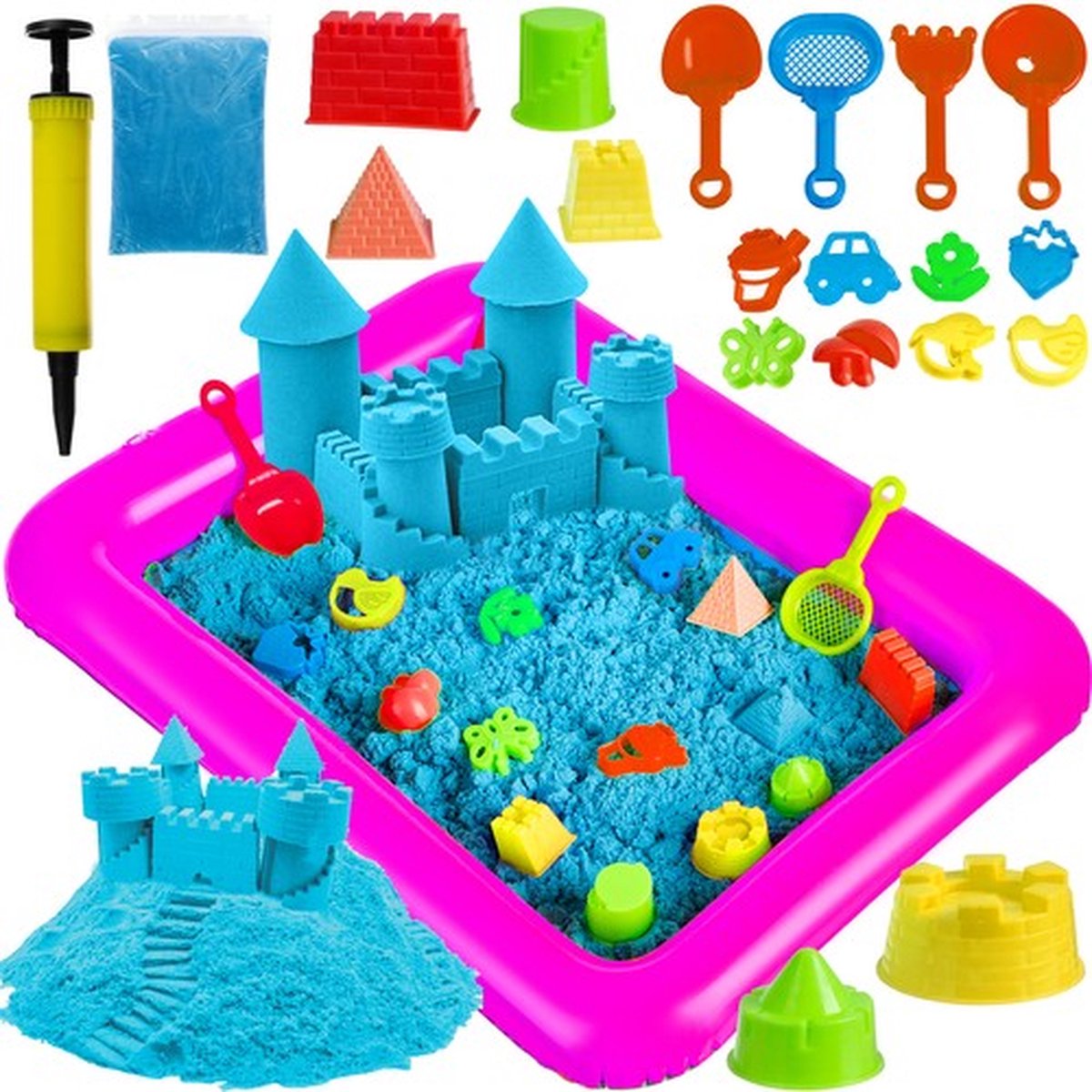 Magic Sand, 1 KG - Sand for Indoors with Accessories