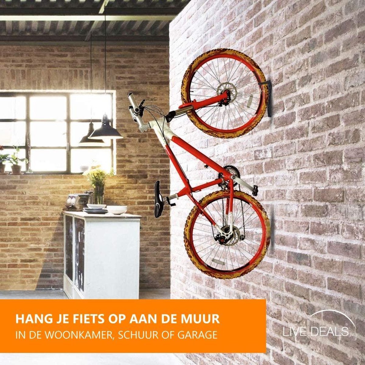 Bicycle Hanging System 2x | Bicycle hook | Wall bracket | Hanging bracket | Bicycle bracket | Bicycle stand