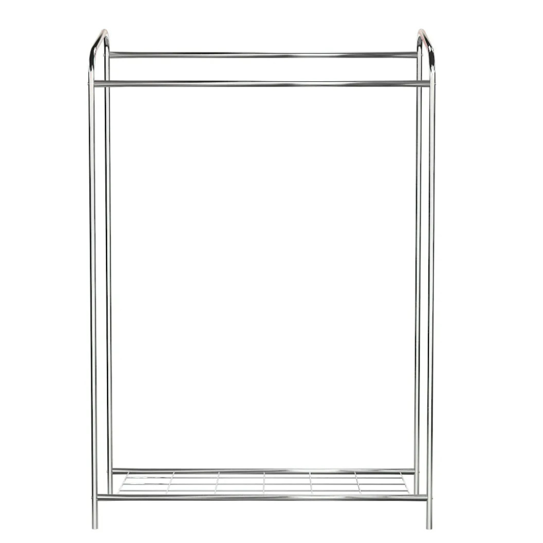 Design Kledingrek Double- 140x104x40 CM - Zilver