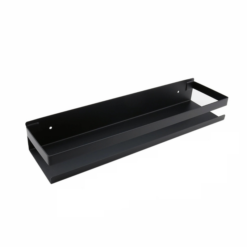 Bathroom shelf - Shelf - Wall shelf for Bathroom - Stainless steel - Black - 50 cm