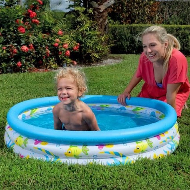 Bestway – Aufblasbarer Pool für Kinder – einfach aufzublasen – inklusive Reparaturflicken – PVC