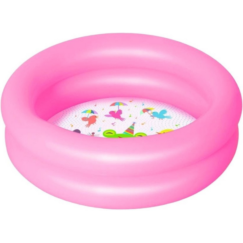 Bestway - Inflatable Baby Pool - PVC - Pink - 21 Liters - 61 cm diameter - Toddler pool