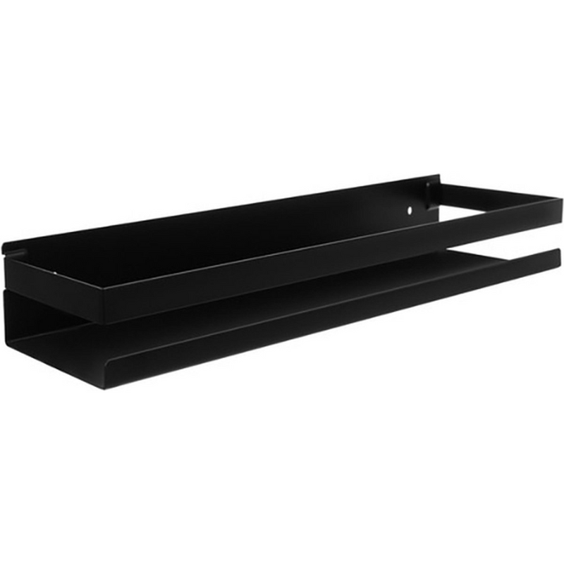 Bathroom shelf - Shelf - Wall shelf for Bathroom - Stainless steel - Black - 50 cm