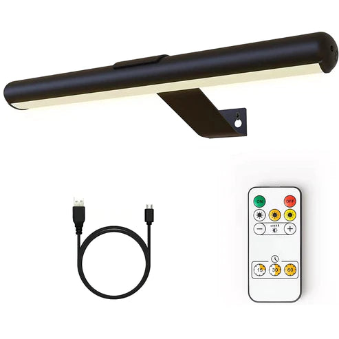 Oplaadbare Schilderijverlichting - Draadloze Wandlamp - Draadloze Schilderijverlichting Oplaadbaar - Touch en remote - Dimbaar LED 3000K/4000K/6500K - Oplaadbare Schilderijlamp Snoerloos - Sterke Accu Schilderijlamp